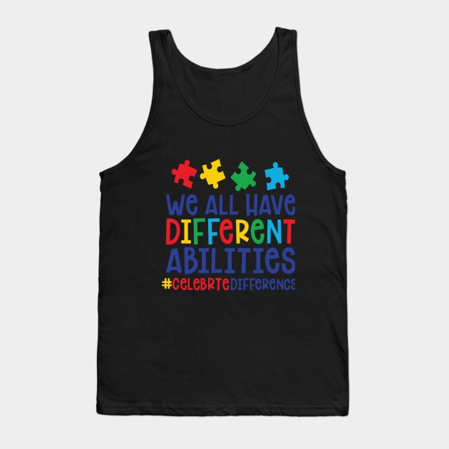 Celebrate Differences Tank Top by CreativeDesignStore